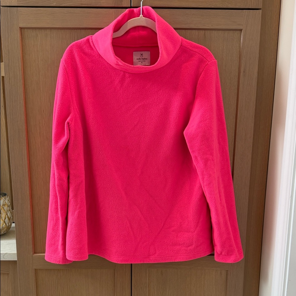 Dudley Stephens Women's Hot Pink Fleece Pullover Sweater